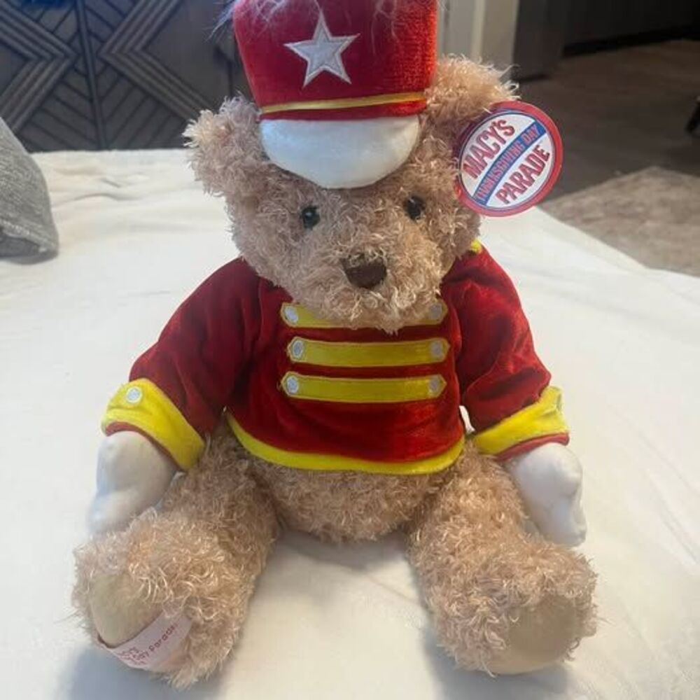 Gund Macy's Thanksgiving Day Parade 2003 Plush Soldier Teddy Bear 17" w/ Tag Vt